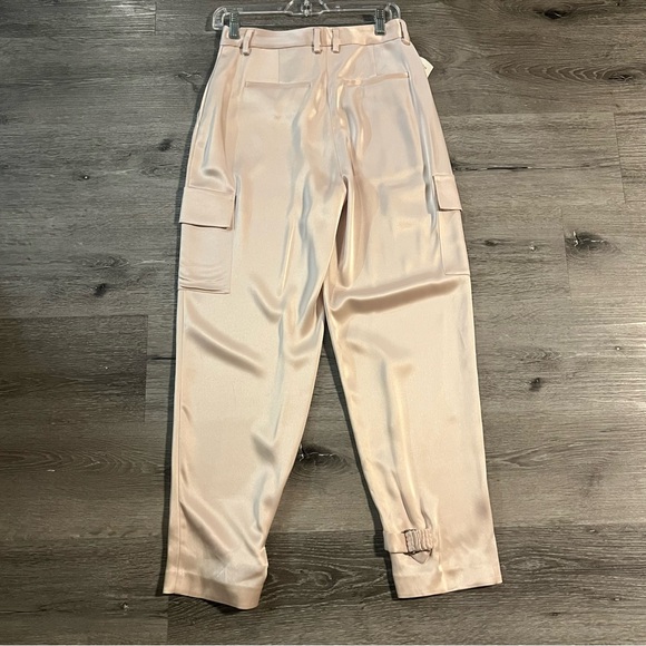 Aritzia Babaton Refined Satin Cargo Pants Denude Size 4 - Picture 8 of 16